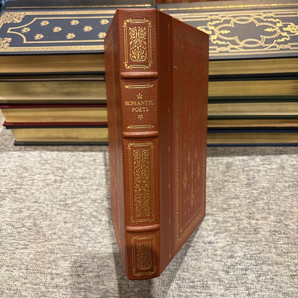 Romantic Poets: William Blake To E.A. Poe Franklin Library 1/4 Leather 1982 Mint